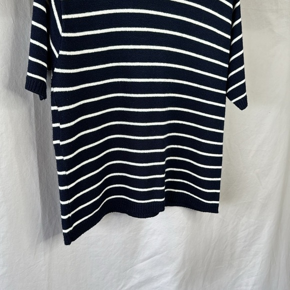 Alfred Dunner Petite Short Sleeve Striped Knit Top - Picture 4 of 6